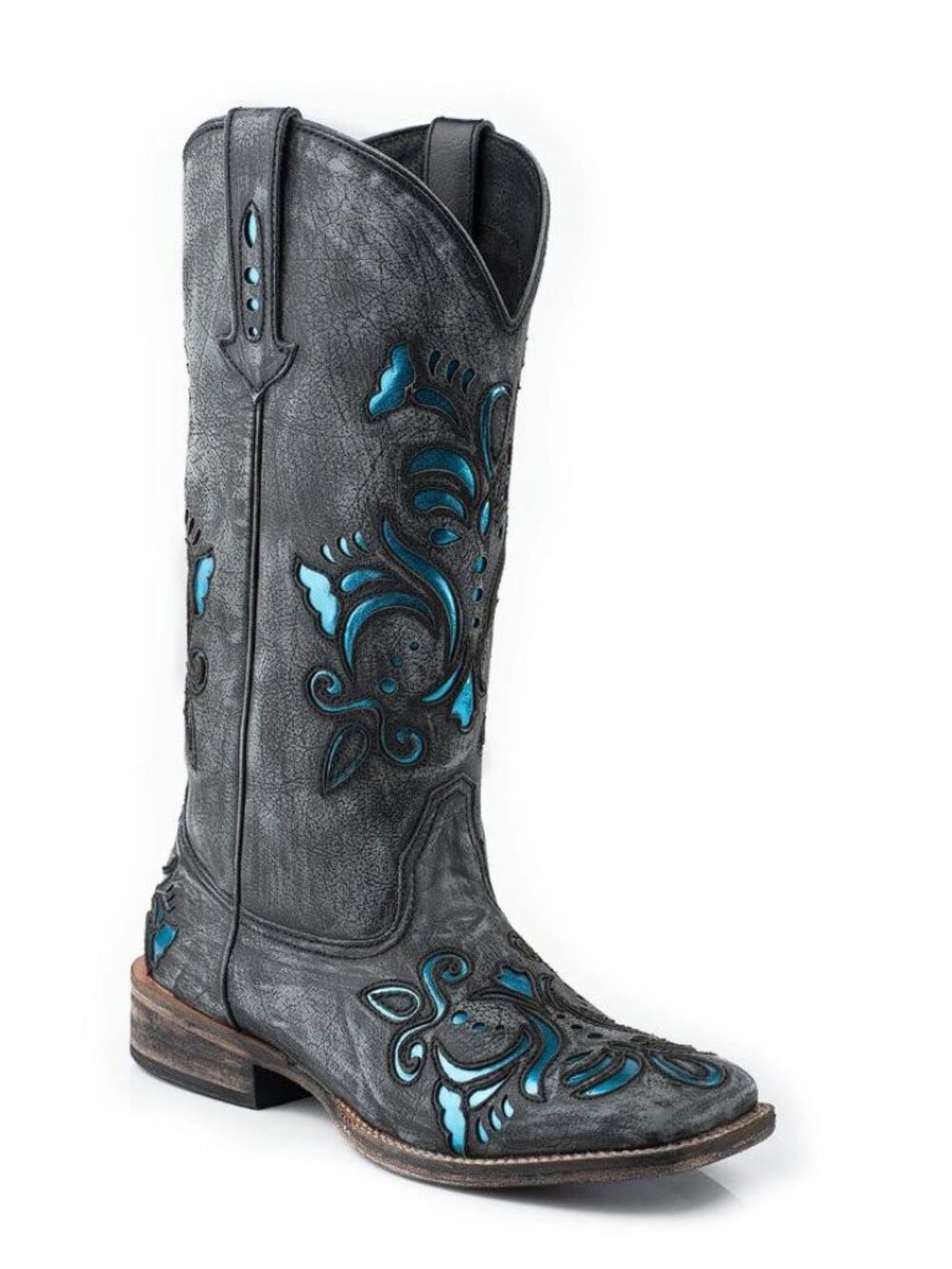 ROPER Women's 12 In Leather Boot With Underay On Vamp And Shaft Size 8